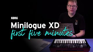 Get started with the Korg Minilogue XD  your first five minutes [upl. by Eibrad]