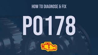 How to Diagnose and Fix P0178 Engine Code  OBD II Trouble Code Explain [upl. by Rhona]