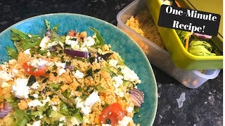 SLIMMING WORLD COUS COUS FETA SALAD I OneMinute Recipe [upl. by Yvonne757]