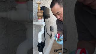 Installing a water hammer arrestor for an irrigation valve See description for update [upl. by Giffer]