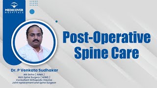 PostOperative Spine Care  Medicover Hospitals [upl. by Aicia763]