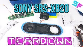 LOOK INSIDE Sony SRSXB20  Full TeardownDisassembly [upl. by Renny6]