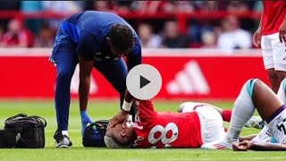 Nottingham Forest v Bournemouth match delayed after Danilo suffers horror injuryDanilo Injury Video [upl. by Loria454]