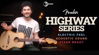 Fender Highway Series Acoustic Guitars that play like an Electric [upl. by Carbo]