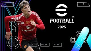 eFootball 25 Ppsspp  New Season  Updated Transfer amp Kits 2425  New Faces Hairs amp New Texture [upl. by Ahsakat]