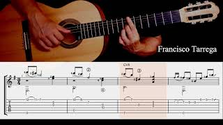 How to play  Adelita on guitar  Francisco Tarrega [upl. by Ahsennod486]