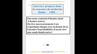 Exercice 6 Probabilité [upl. by Ettevad44]