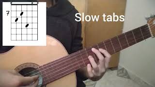 FKJ  Ylang Ylang Guitar Tabs Tutorial [upl. by Leahcim]