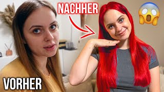 Alena färbt ihre Haare ROT 😱🧡 [upl. by Grunberg]