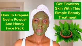 Neem Powder and Honey Face Pack For Acne Free Flawless And Radiant Skin [upl. by Gurevich17]