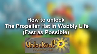 How to unlock the propeller hat in wobbly life fast as possible [upl. by Aeel371]