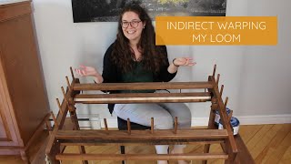 How I Indirect Warp my Ashford Rigid Heddle Loom [upl. by Mylander]