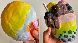 Plaster Clay Cracking amp Slime ASMR Video 556 [upl. by Naenej]