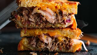 Jalapeño Cheddar Brisket Melt brisket brisketmelt bbq [upl. by Hamal]