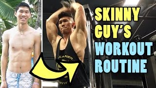 SKINNY MUSCLE GUY CHEST amp BACK WORKOUT ROUTINE  Life After College Ep 465 [upl. by Tumer675]