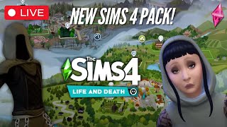 IM BACK REACTING TO THE NEW SIMS 4 LIFE amp DEATH PACK Streamed 101724 [upl. by Barnebas235]