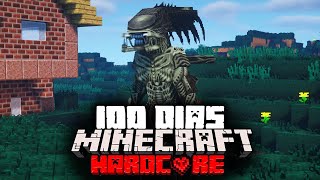 Sobreviví 100 días En Un Apocalipsis Alien En Minecraft HARDCORE Esto fue lo que pasó [upl. by Leis641]