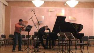 Valentin Silvestrov  DRAMA  I Sonata for violin and piano New Music Ensemble Ricochet [upl. by Noelyn540]