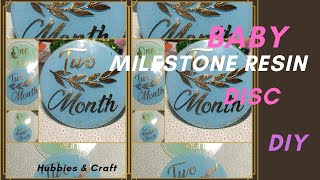 Resin glitter Baby Milestone [upl. by Marrilee]