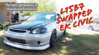 L15B7 Swapped EK Civic Old school meets Hondas newest technology [upl. by Lledal]