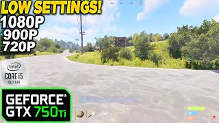 Rust GTX 750 Tİ  1080p 900p 720p Low [upl. by Ennael]