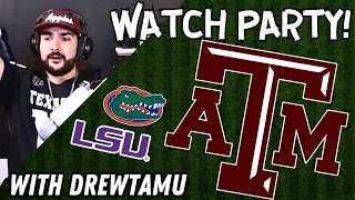 Aggie Watch Party w Drewtamu  AampM VS New Mexico State  LSU VS Florida [upl. by Glenna]