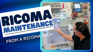 Ricoma Embroidery Machine Maintenance [upl. by Adnyleb]