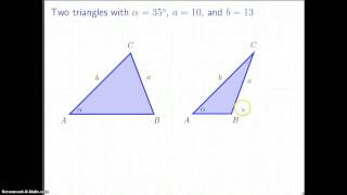 The Law of Sines The Ambiguous Case [upl. by Gereld]