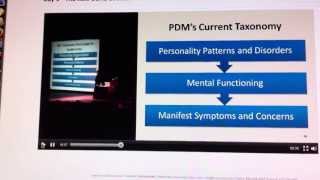 Psychodynamic Diagnostic Manual Lecture [upl. by Cloots]