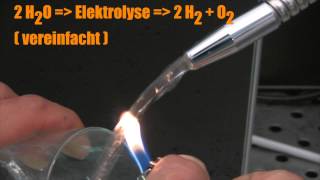 Knallgasprobe Basisches WasserstoffWasser aus dem Wasserionisierer inkl Filter [upl. by Ecirtra]