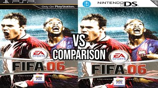 FIFA 06 PSP Vs Nintendo Ds [upl. by Notgnillew]