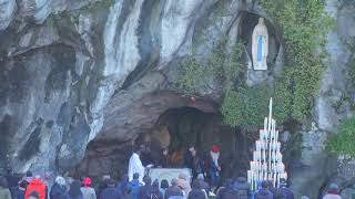 Rosary from Lourdes  December 25 2023 [upl. by Ahsirtap]