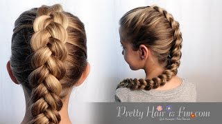 HOW TO DUTCH BRAID HAIR TUTORIAL 🙌🙌❤ [upl. by Bywaters]