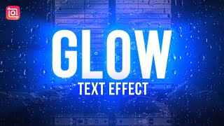 How to Make Glowing Text Effect with InShot✨  Neon Glowing Text [upl. by Ayeki]