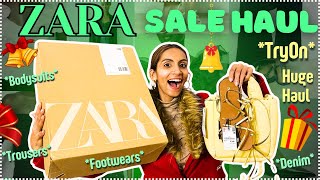 ZARA Sale Haul 2023🎄✨🛍️🎁🎀 [upl. by Burbank]