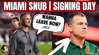 Miami Playoff Snub Should FSU amp Miami Leave the ACC  Early Signing Day Recap [upl. by Dnilazor971]