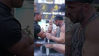 Larry Wheels met the real power of Denis Cyplenkov armwrestling [upl. by Inatsed829]