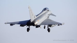 4K Spanish Air Force ALA 14 Eurofighter EF2000 training Albacete AFB [upl. by Adnohsat195]