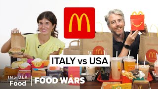 US vs Italy McDonalds  Food Wars  Insider Food [upl. by Noemis]