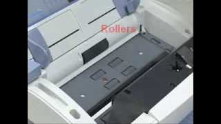 Kodak i30 i40 Scanner Cleaning Driver Roller Procedures [upl. by Luke]