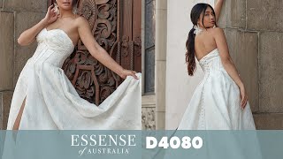 Glamorous Vintage ALine Wedding Dress  Essense of Australia D4080 [upl. by Beuthel]