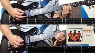 El sufrido  los alegres cordillera  Guitarra  Tutorial  Como tocar [upl. by Amy]