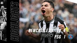 Newcastle United 4 PSG 1  Champions League Highlights [upl. by Nason]