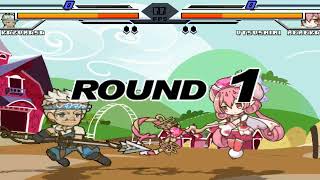 Mugen  Utsushimi Neneka Lv1 12pInstant Attack1 vs Kazumasa 12p Both Sides [upl. by Villiers]