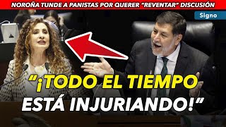 Noroña se la regresa a senadora que lo “denunció” quot¡Aprenda a debatirquot [upl. by Mariken304]