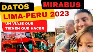 Subimos al Mirabus en Lima Peru a tan solo 30 soles 2023 [upl. by Verna]