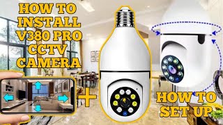 V380 PRO CCTV CAMERA HOW TO INSTALL amp SET UP TO CELLPHONE [upl. by Nnylyram]