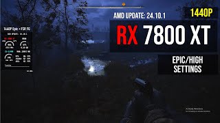 STALKER 2 Heart of Chornobyl  AMD RX 7800 XT  1440p  FSRTSR FG [upl. by Alric]