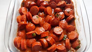 Salsicha com batata no molho de tomate [upl. by Mloc698]