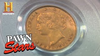 Pawn Stars  Gold Pieces  History [upl. by Anpas]